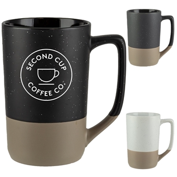 72 Promotional Manhattan 16 Oz Two Tone Mug - Speckled Design & ...