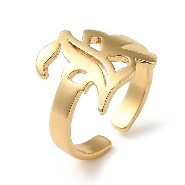 Rack Plating Brass Open Cuff Rings