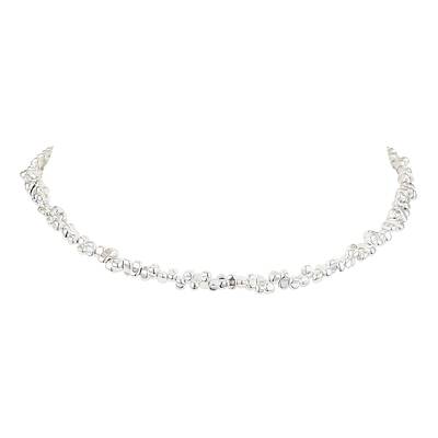 Electroplated Synthetic Non-magnetic Hematite Beads Necklaces
