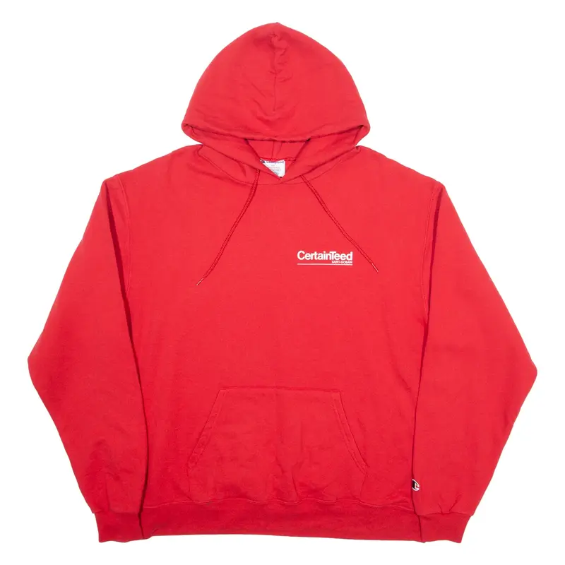 CHAMPION CertainTeed Mens Red Hoodie XL