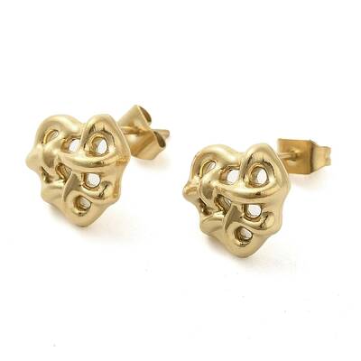 Ion Plating(IP) 304 Stainless Steel Studs Earrings