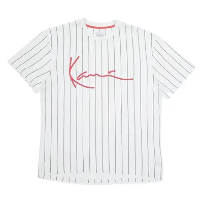 KANE Striped Mens T-Shirt White L