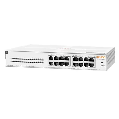 R8R48A#ABA HP Aruba Instant On 1430 16G Class4 PoE 16 x 10/100/1000 PoE Rack-Mountable Layer 2 Unmanaged Gigabit Ethernet Net...