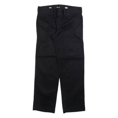 DICKIES Mens Trousers Black Slim Straight W30 L30