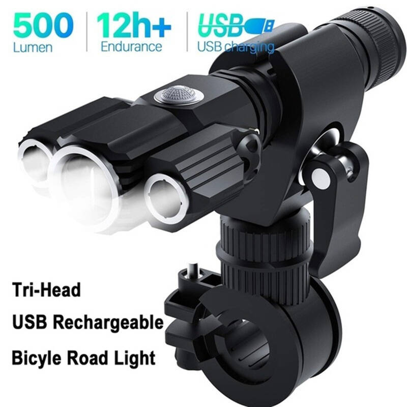 Outdoor Flashlight Nightlight Multi-Functional 360-degree rotation Auxiliary Light With Adjustable Bracket