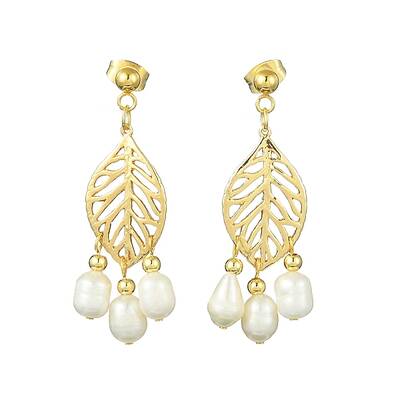 Natural Pearl Chandelier Earrings