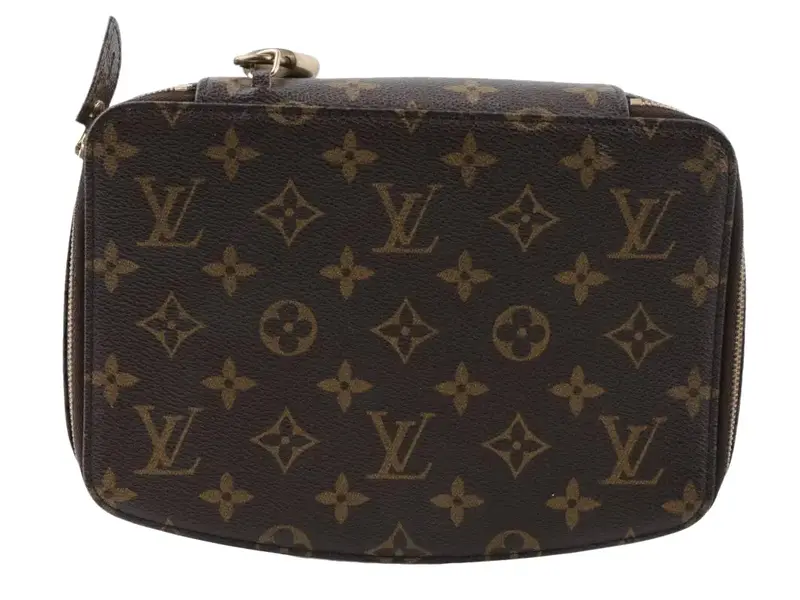 Pre-owned Louis Vuitton Coated Canvas clutches & wristlets Monte Calro Case