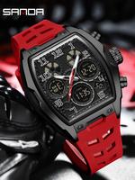 Men's Sportive Digital Watch, Fashionable Digital Watch with Luminous Dial & Alarm Function, Modern Waterproof Electronic W...