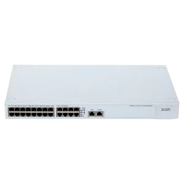 3C17300A-US 3Com 4200 26-Port Ethernet Switch 24 x 10/100Base-TX LAN, 2 x 10/100/1000Base-T Managed Switch