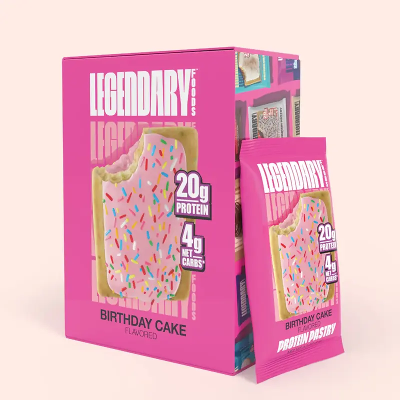 Legendary Foods Protein Pastry - Box of 10 - 20G Protein Per Snack