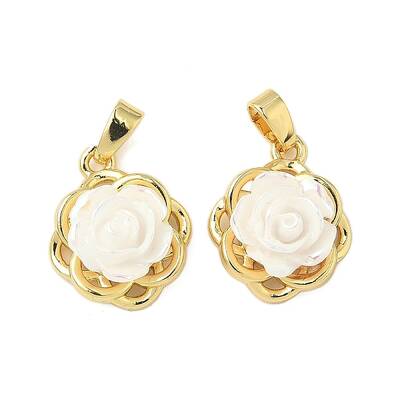 Brass Resin Pendants