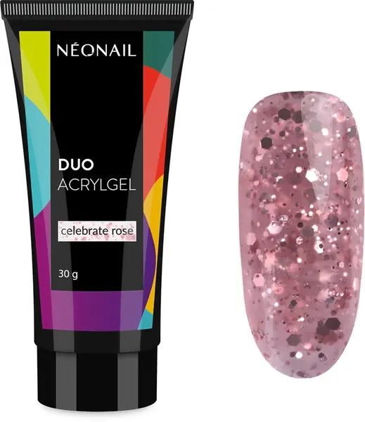 NEONAIL Duo Acrylgel Celebrate Rose gel for gel and acrylic nails 30 g