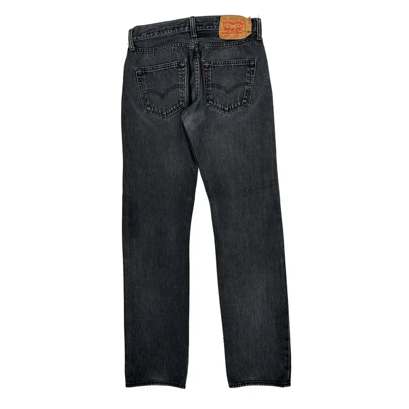 501 Levis Jeans - 28W UK 8 Black Cotton