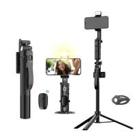 AI Auto Face Tracking Tripod, Smart Tracking Holder with Selfie Stick Tripod, 360 Rotation Face Tracking Tripod, AI Auto Face...