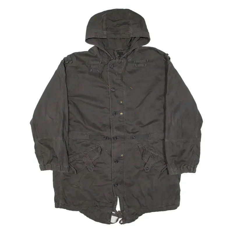 DIESEL Mens Jacket Green Hooded XL