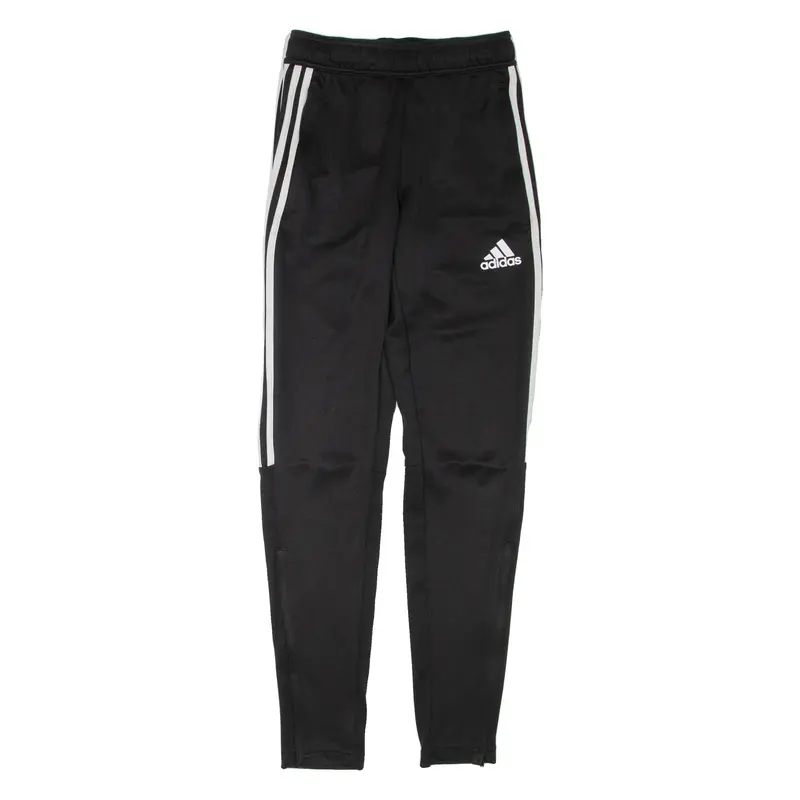 ADIDAS Prime Green Mens Track Pants Black Tapered XS W22 L30