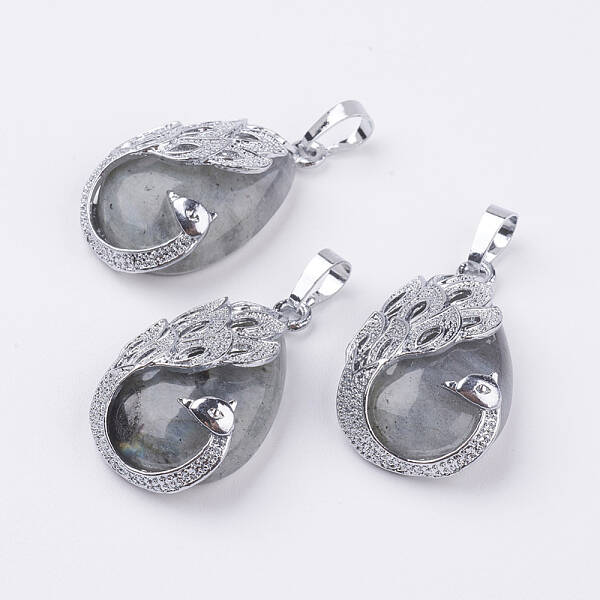 Natural Labradorite Pendants