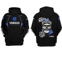 Hey Haters - Yamaha Racing Cotton T-Shirt Hoodie Motorcycle Clothing Motocross T-Shirt Hoodie Dirt Bike Racing T-Shirt Hoodie...