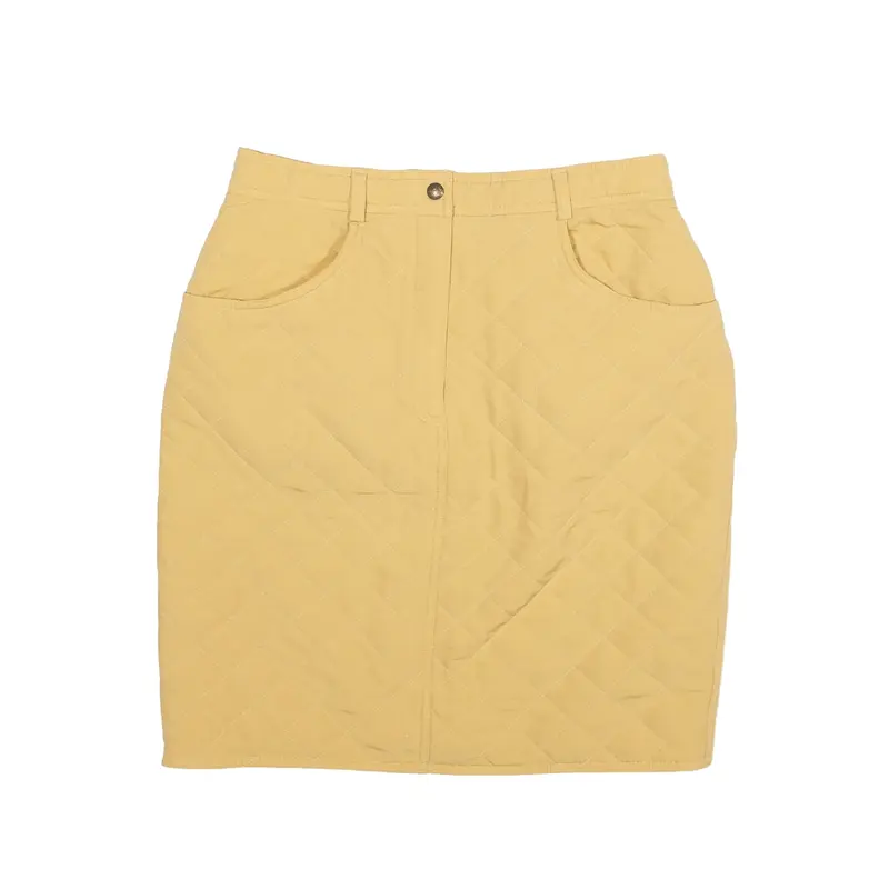PENNY BLACK Padded Short Pencil Skirt Beige Womens M