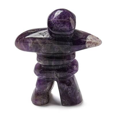 Natural Amethyst Carved Healing Human Shape Figurines