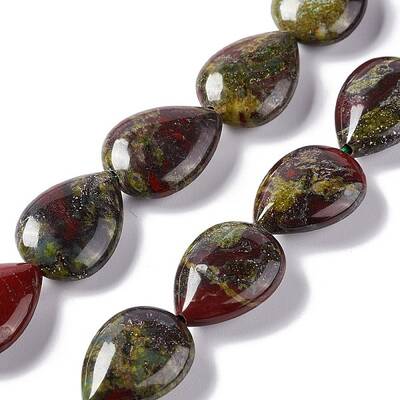 Natural Dragon Blood Beads Strands
