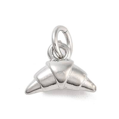 Rack Plating Croissant Brass Pendants