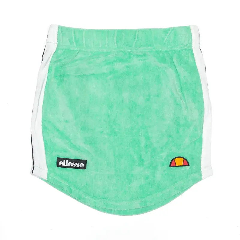 ELLESSE Y2k Sports Style Mini Green Mini Skirt UK 4