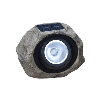 Solar Simulation Stone Lamp Garden Lamp Outdoor Outdoor Garden Lawn Decoration Spotlight | Color: White