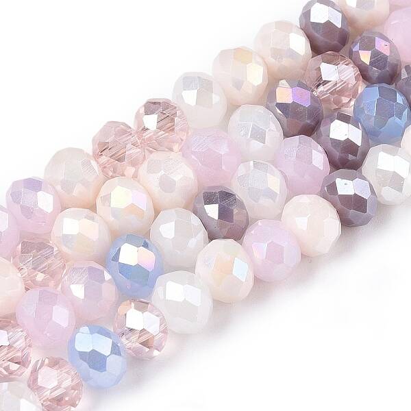 Electroplate Glass Beads Strands