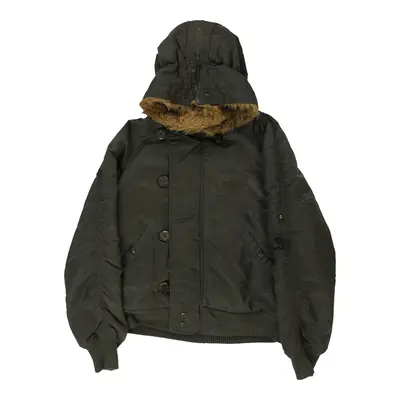 Alpha Industries Bomber Jacket - Large Khaki Polyester