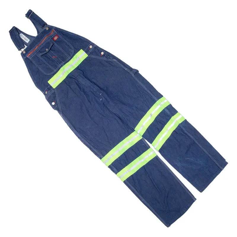 DICKIES Carpenter Workwear Mens Dungarees Blue Relaxed Denim M W36 L32