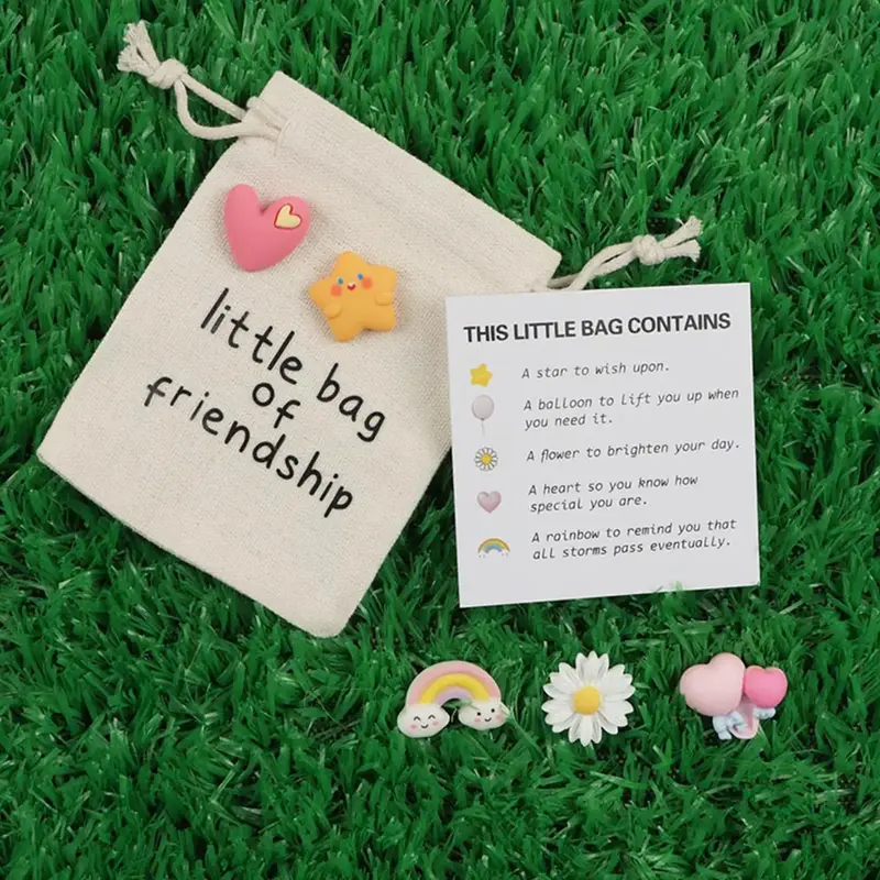 Little Friendship Gift Bag, Cute Gift Bag with Pocket Hug Card & Cute Gifts, Personalized Friendship Gift Bag, Perfect Gift f...