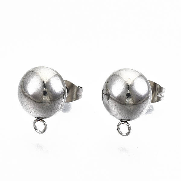 Non-Tarnish 304 Stainless Steel Stud Earring Findings
