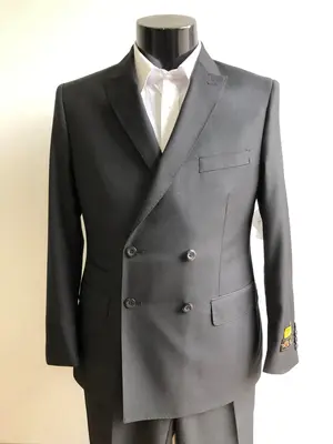 Slim Fit Prom Suits -  DB-Slim Solid Black