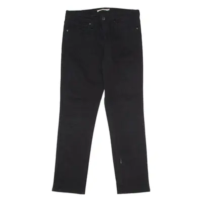 LEVI'S 721 Womens Trousers Black Slim Straight W30 L27