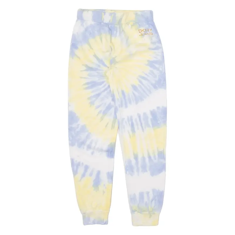 DKNY Tie Dye Loungewear Boys Joggers Blue Tapered 7Y W22 L23