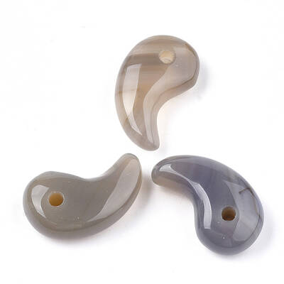 Natural Grey Agate Pendants