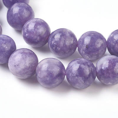 Natural Lepidolite/Purple Mica Stone Beads Strands