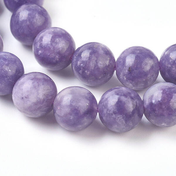 Natural Lepidolite/Purple Mica Stone Beads Strands