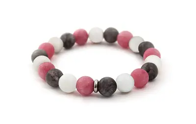 Beneto MINK85/17 Jade and Jade Bead Bracelet