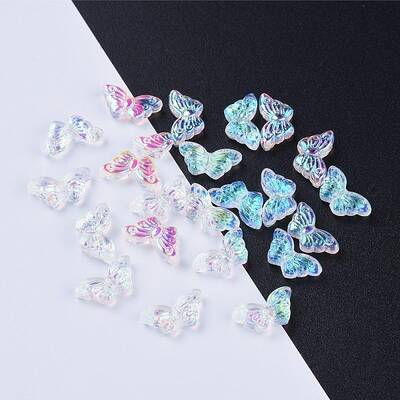 Electroplate Transparent Glass Beads