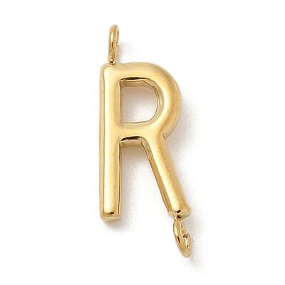 304 Stainless Steel Letter Connector Charms