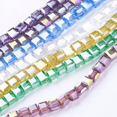Electroplate Glass Beads Strands