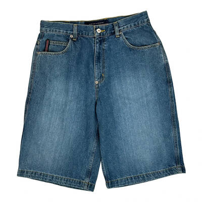 Phat Farm Denim Shorts - 32W 12L Blue Cotton