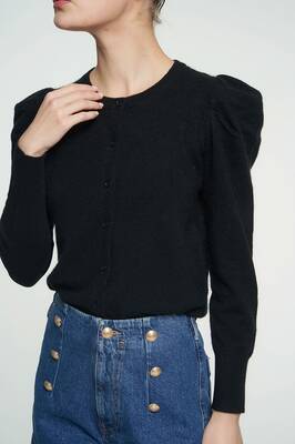 Cardigan C1 C13 Cora Black | Color: BLACK | Size: M