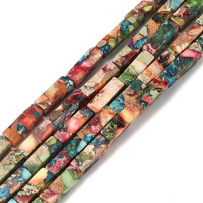 Dyed Natural Imperial Jasper Beads Strands