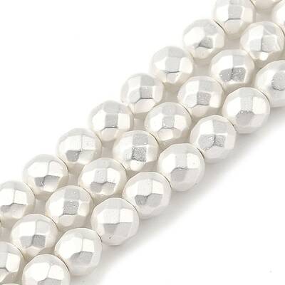 Electroplated Synthetic Non-Magnetic Hematite Beads Strands