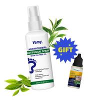 VAMY Antifungal Foot Spray +Gift of Nail Care - 100ml Bottle, Effective for Itching, Bacterial Suppression & Odor Elimination...