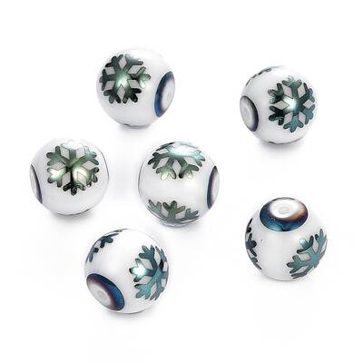 Christmas Opaque Glass Beads