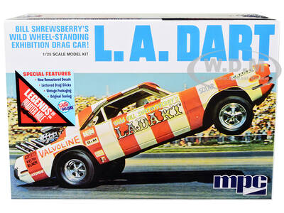 Skill 2 Model Kit Bill Shrewsberrys L.A. Dart Wheelstander Drag Car Legends of the Quarter Mile Series 1/25 Scale Model Car b...